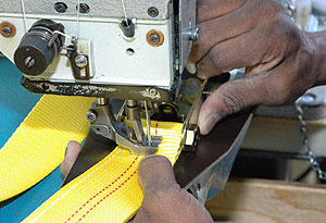 Sewing quality fall protection equipment
