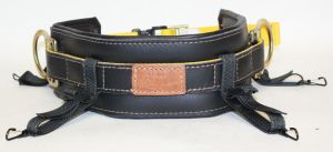 Leather Gut Strap with 2 Large D-Rings
