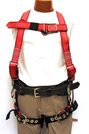 Lineman Combo Harness Grommets/Mating fall protection equipment