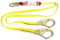 Twin-Leg Energy Absorbing Lanyard with Clear Pack  and Ladder Hook